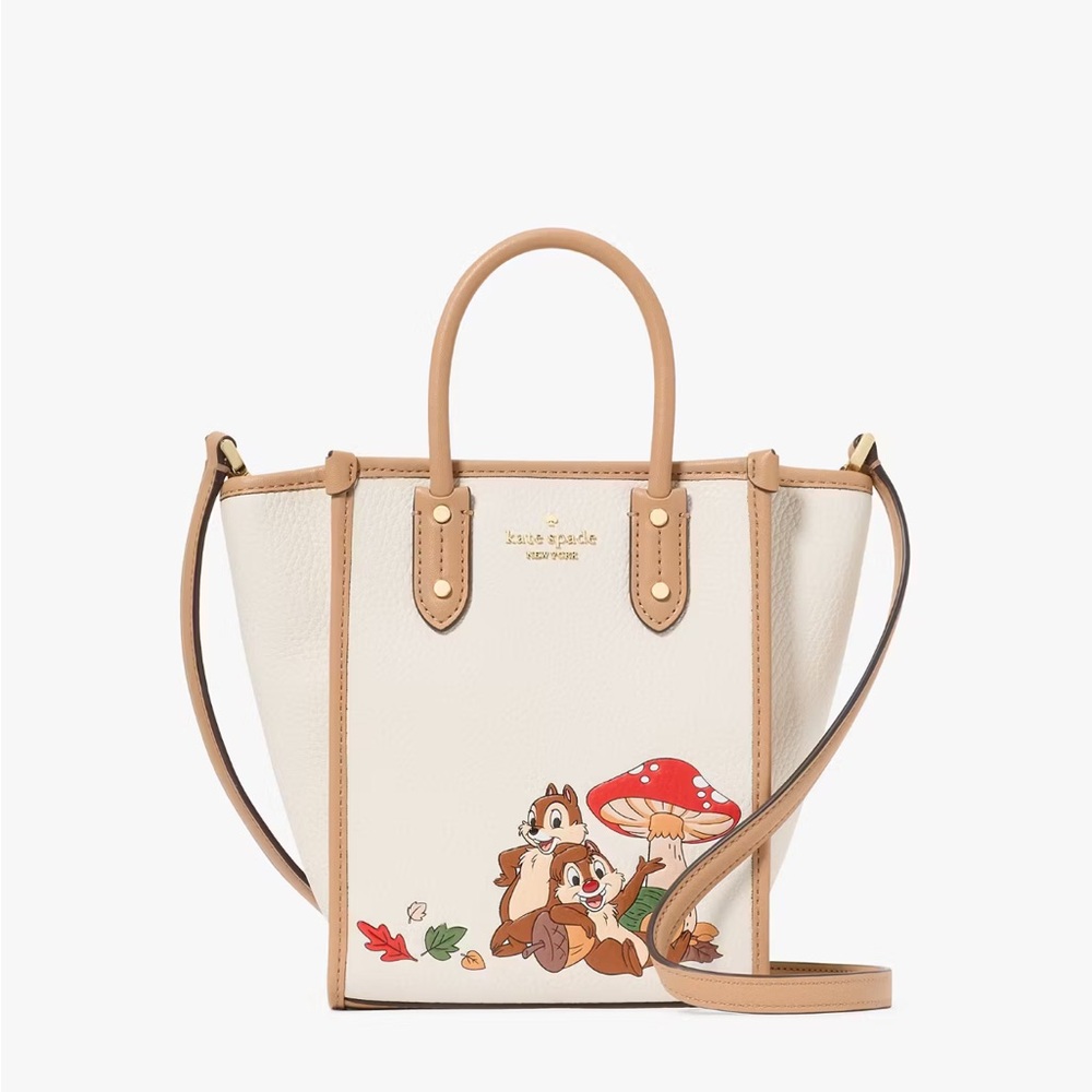 Kate Spade Novelty 🐿️ 🍂KL749 Ella Disney X KSNY Chip N Dale Mini Tote